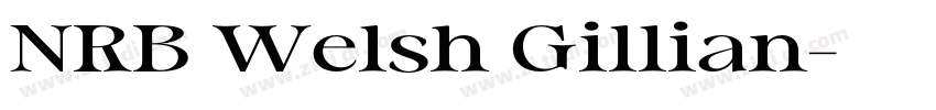NRB Welsh Gillian字体转换